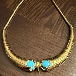 Vintage Panetta Necklace with Turquoise Accents